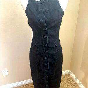 WMBH super cute denim button up dress.